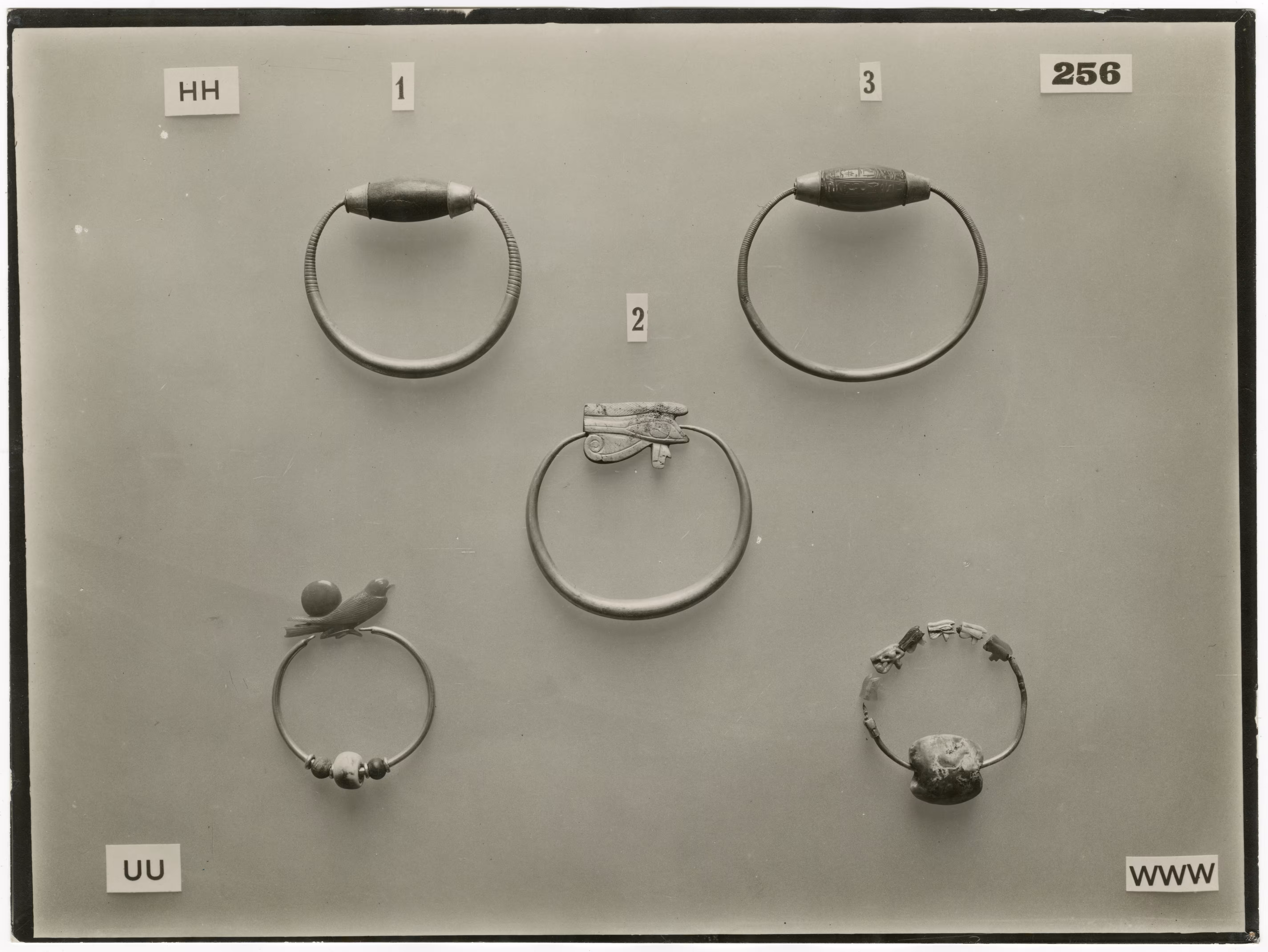 Image of print of five bracelets