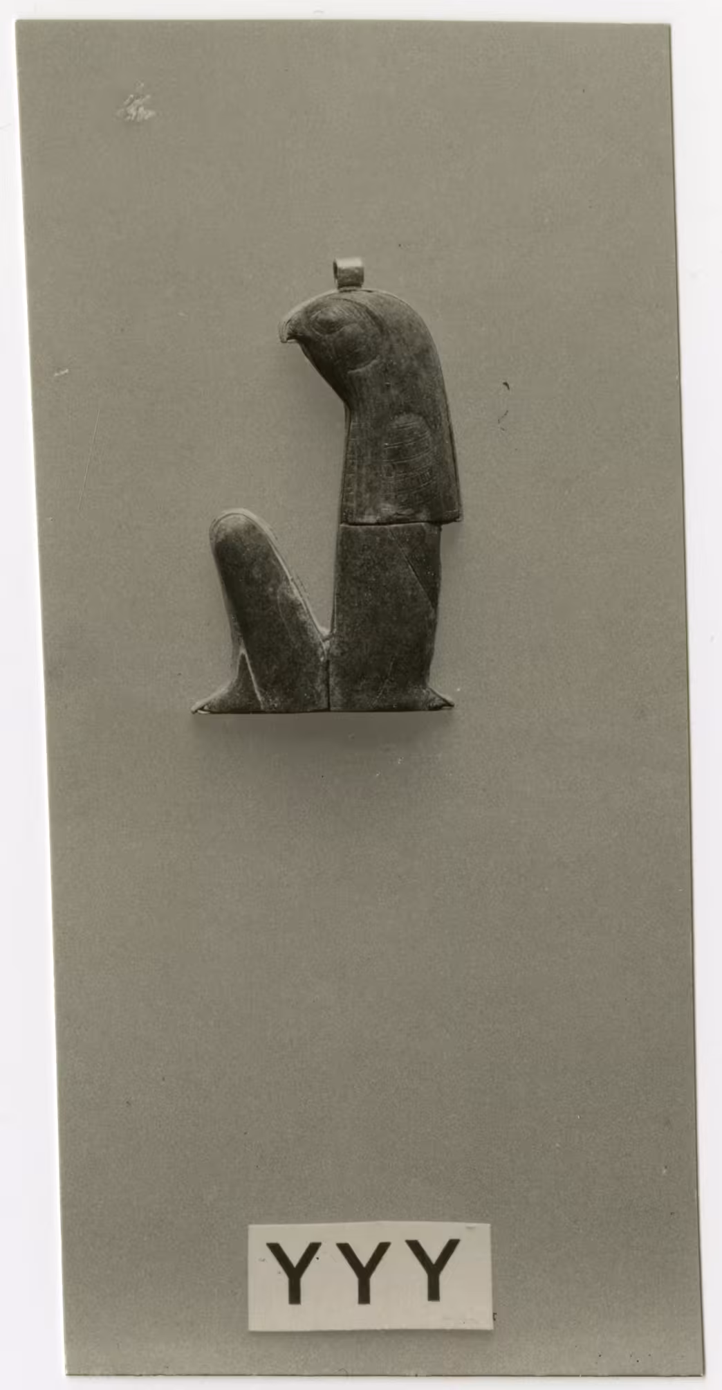 image of photographic print of Horus amulet in object card