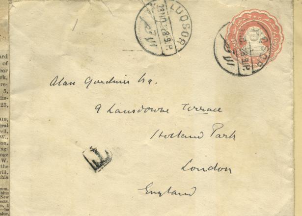 Envelope for handwritten letter