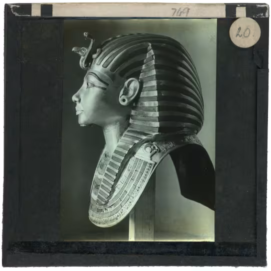 Image of lantern slide of king's mask