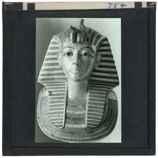 Image of lantern slide of king's mask