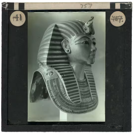 Image of lantern slide of king's mask