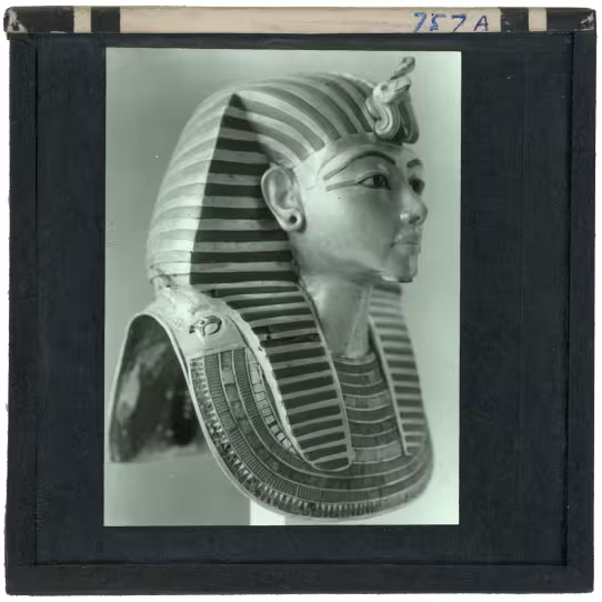 Image of lantern slide of king's mask