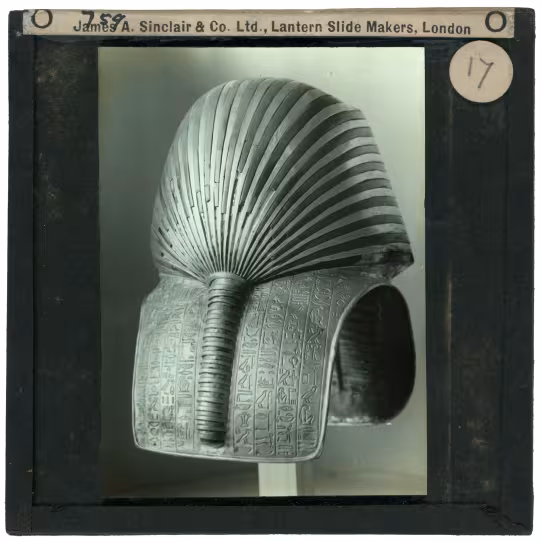 Image of lantern slide of king's mask