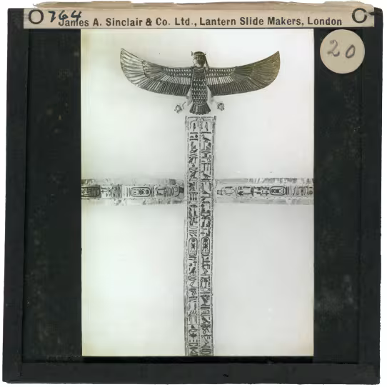 Image of lantern slide of external trappings