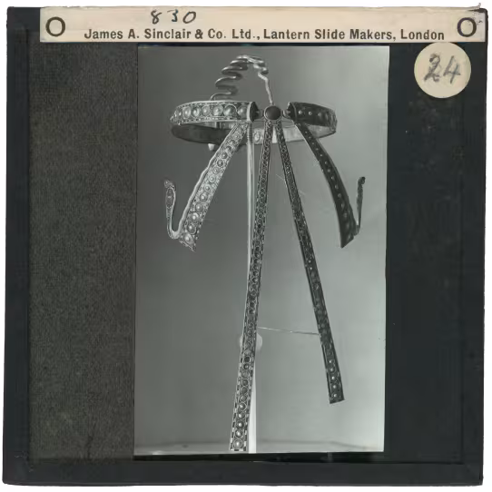 Image of lantern slide of diadem
