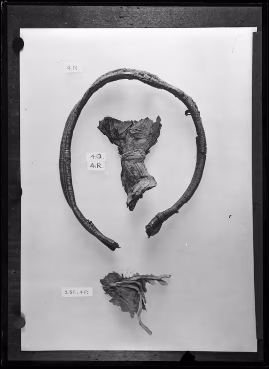 Image of negative of wrapped objects