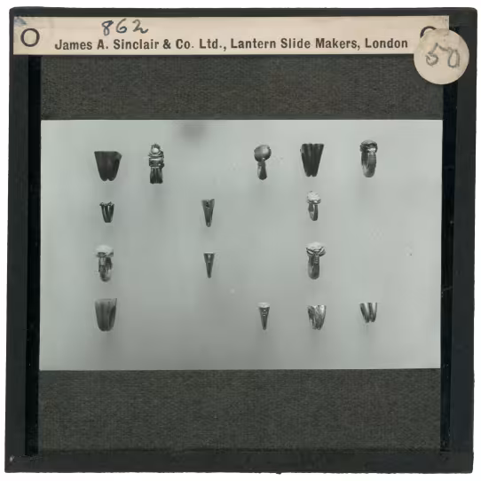 Image of lantern slide of rings