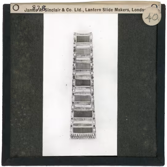 Image of lantern slide of apron