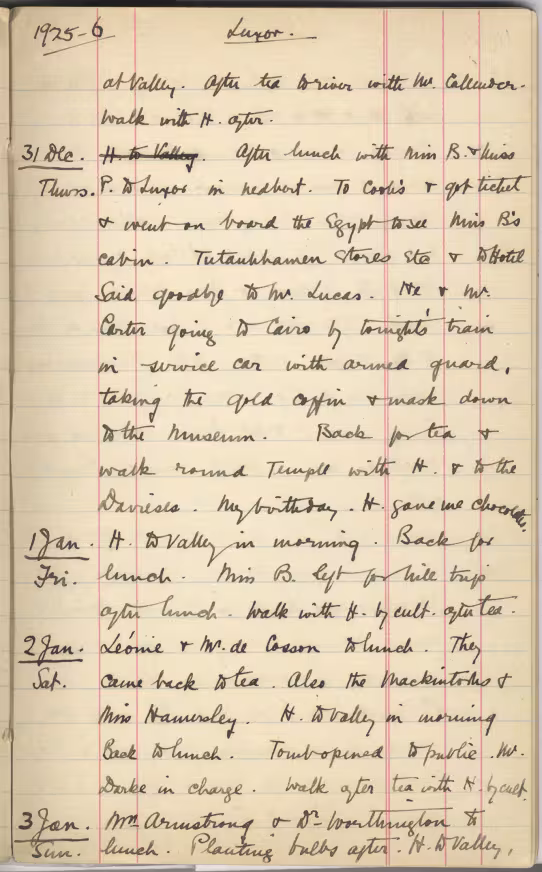 Image of a diary page