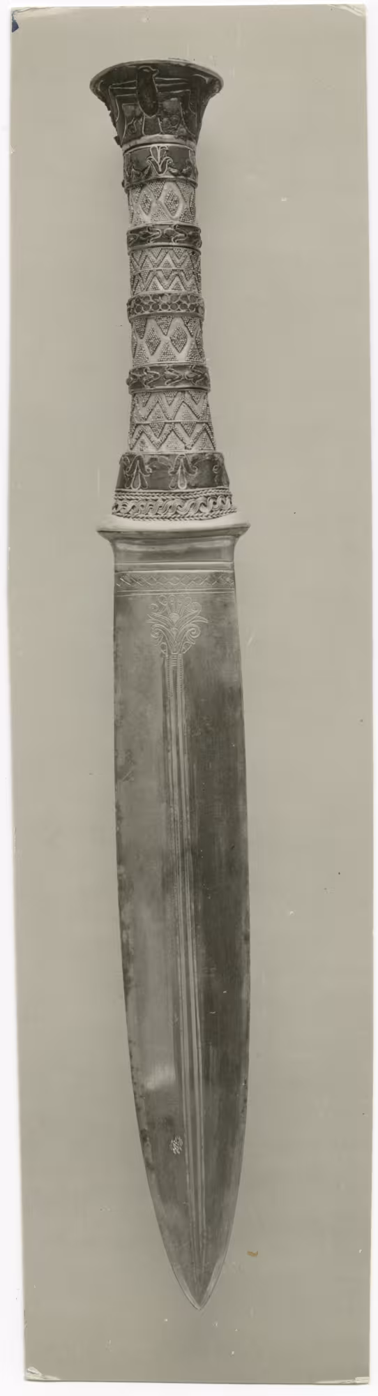 image of photographic print of dagger in object card