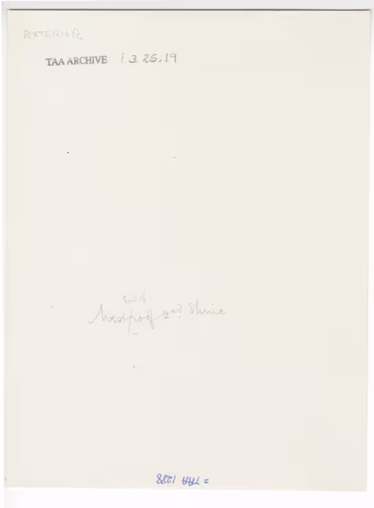 Handwritten notes on paper