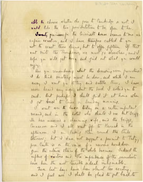 Handwritten notes on paper