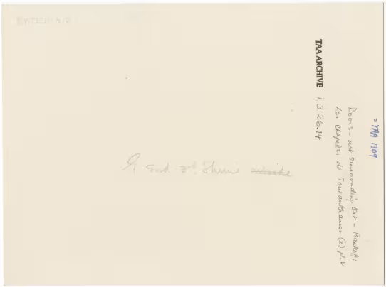 Handwritten notes on paper