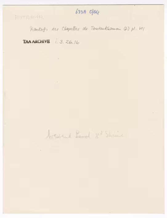 Handwritten notes on paper
