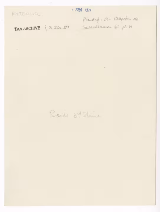 Handwritten notes on paper
