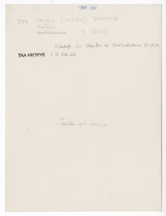 Handwritten notes on paper