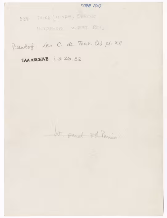 Handwritten notes on paper