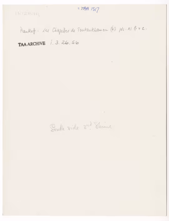 Handwritten notes on paper