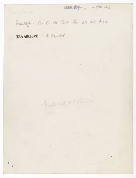Handwritten notes on paper