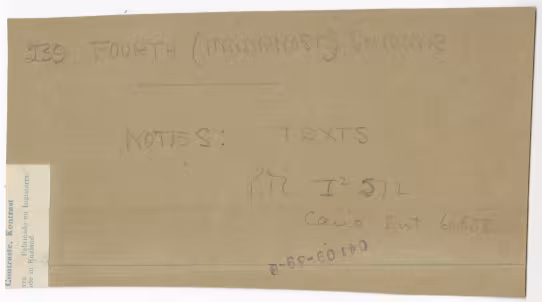Handwritten notes on paper