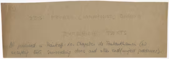 Handwritten notes on paper