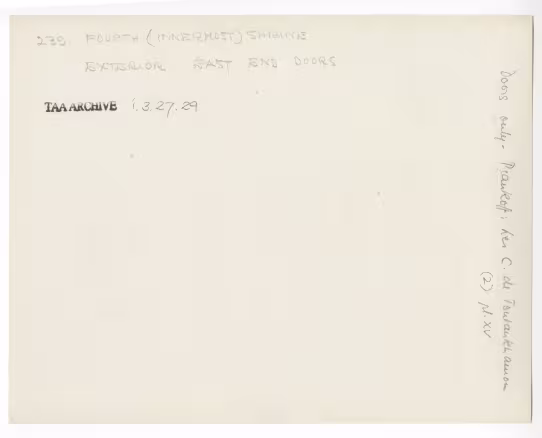Handwritten notes on paper