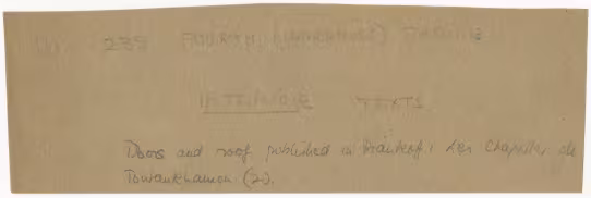 Handwritten notes on paper