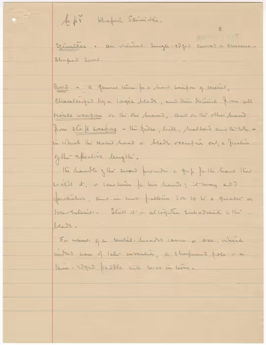 Handwritten notes on paper