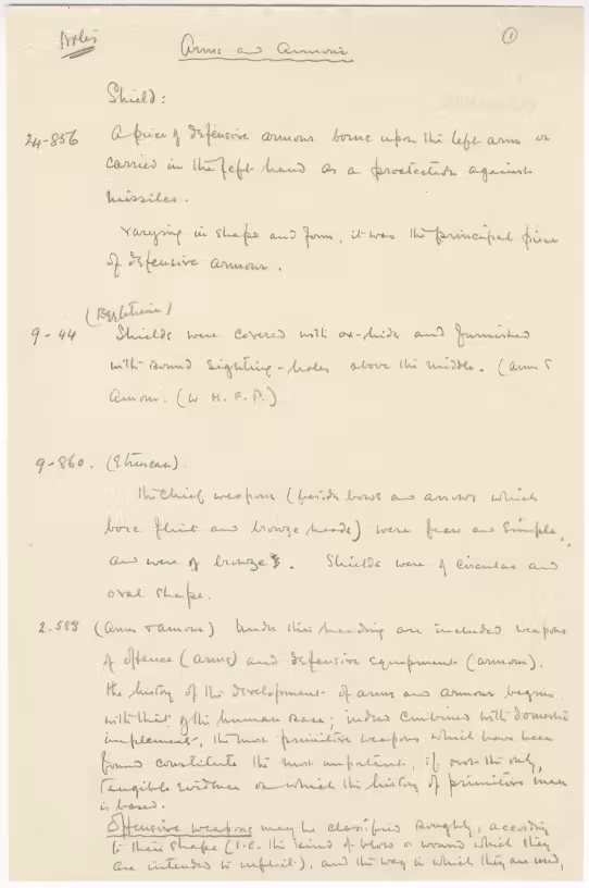 Handwritten notes on paper