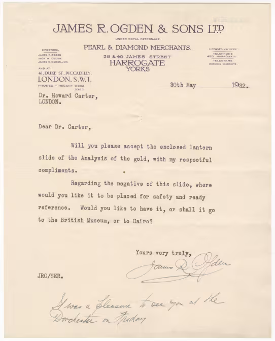 Typed notes on paper