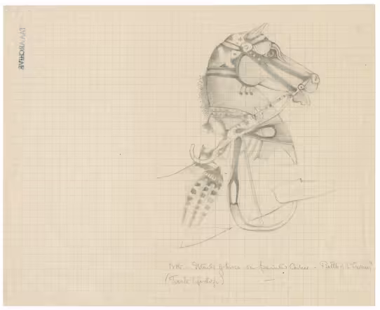 Drawing of horse
