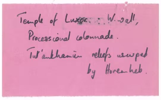Handwritten notes on paper