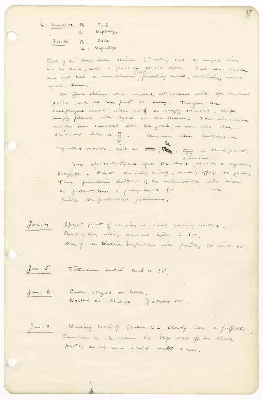 writing on paper