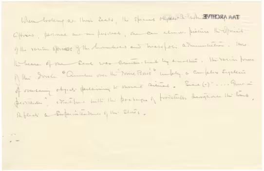 Handwritten notes on paper