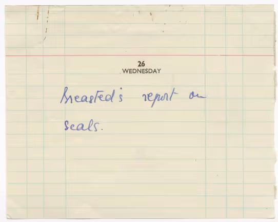 Handwritten notes on paper