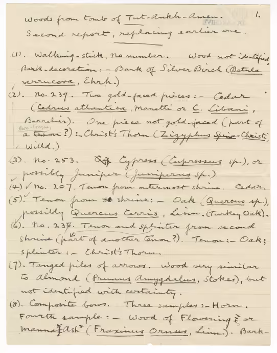 Handwritten notes on paper