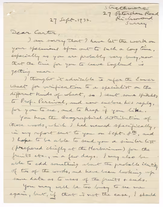 Handwritten notes on paper