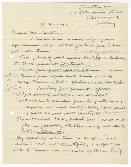 Handwritten notes on paper