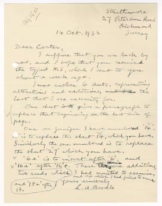 Handwritten notes on paper