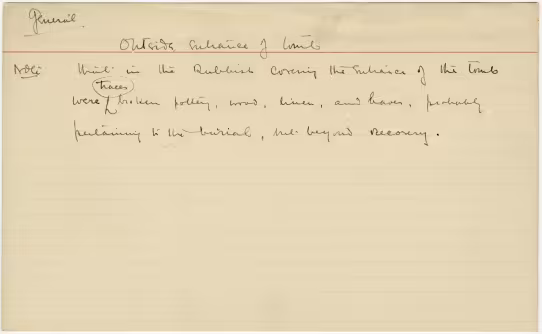 Handwritten notes on paper