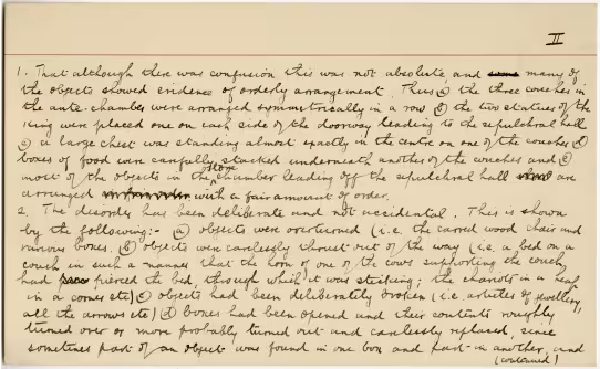Handwritten notes on paper