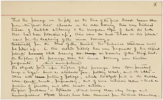 Handwritten notes on paper