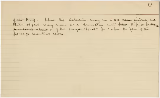 Handwritten notes on paper