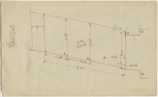 Drawing of corridor