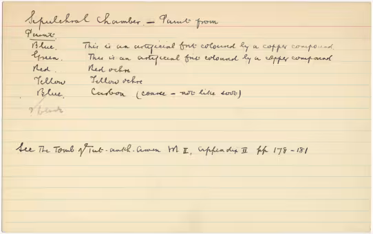 Handwritten notes on paper
