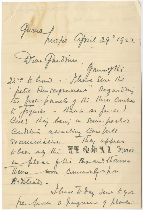 Handwritten notes on paper