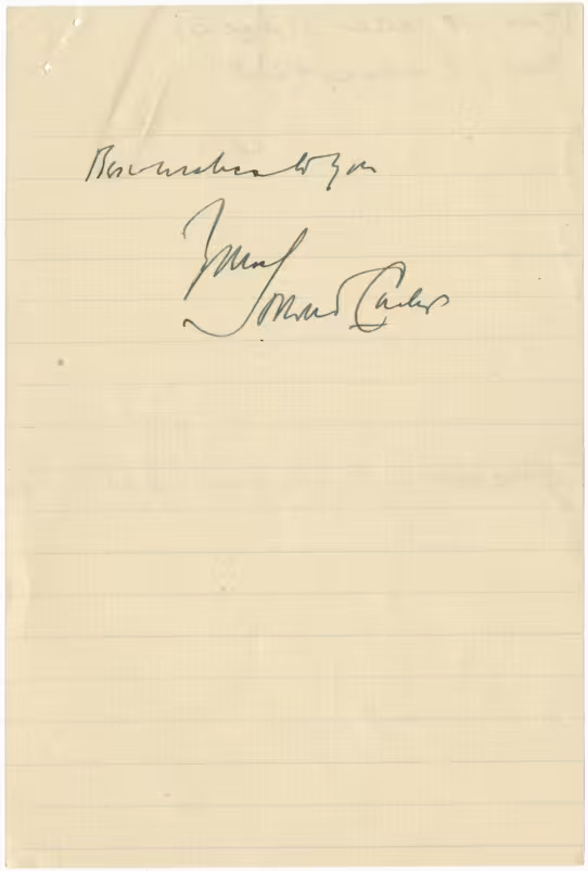 Handwritten notes on paper