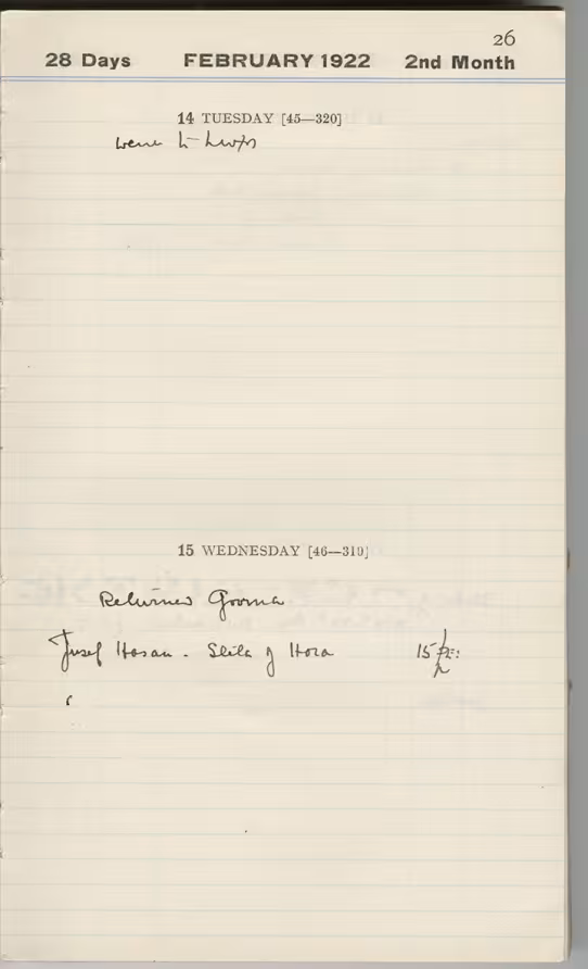 Handwritten notes on paper
