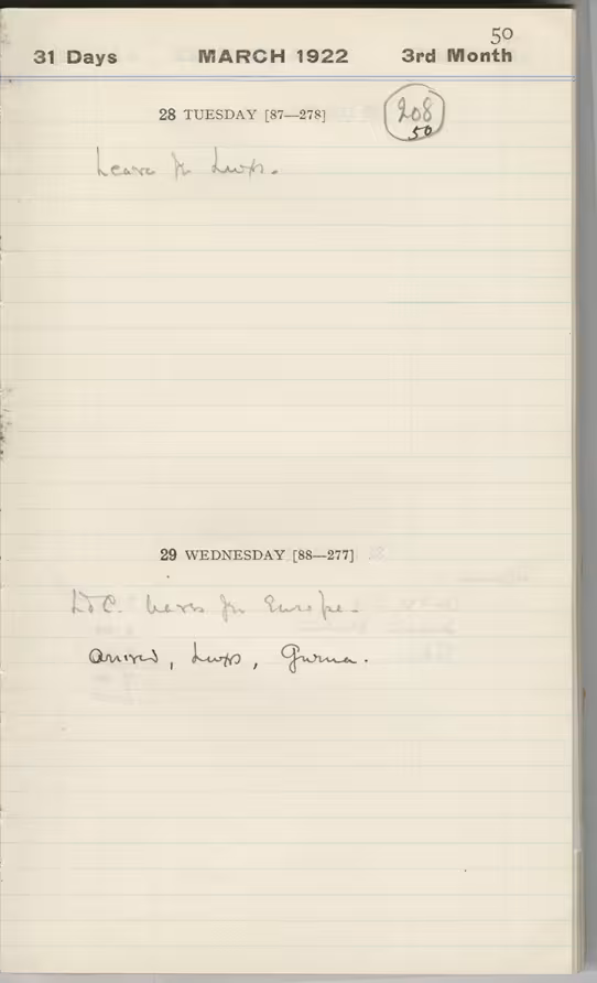 Handwritten notes on paper